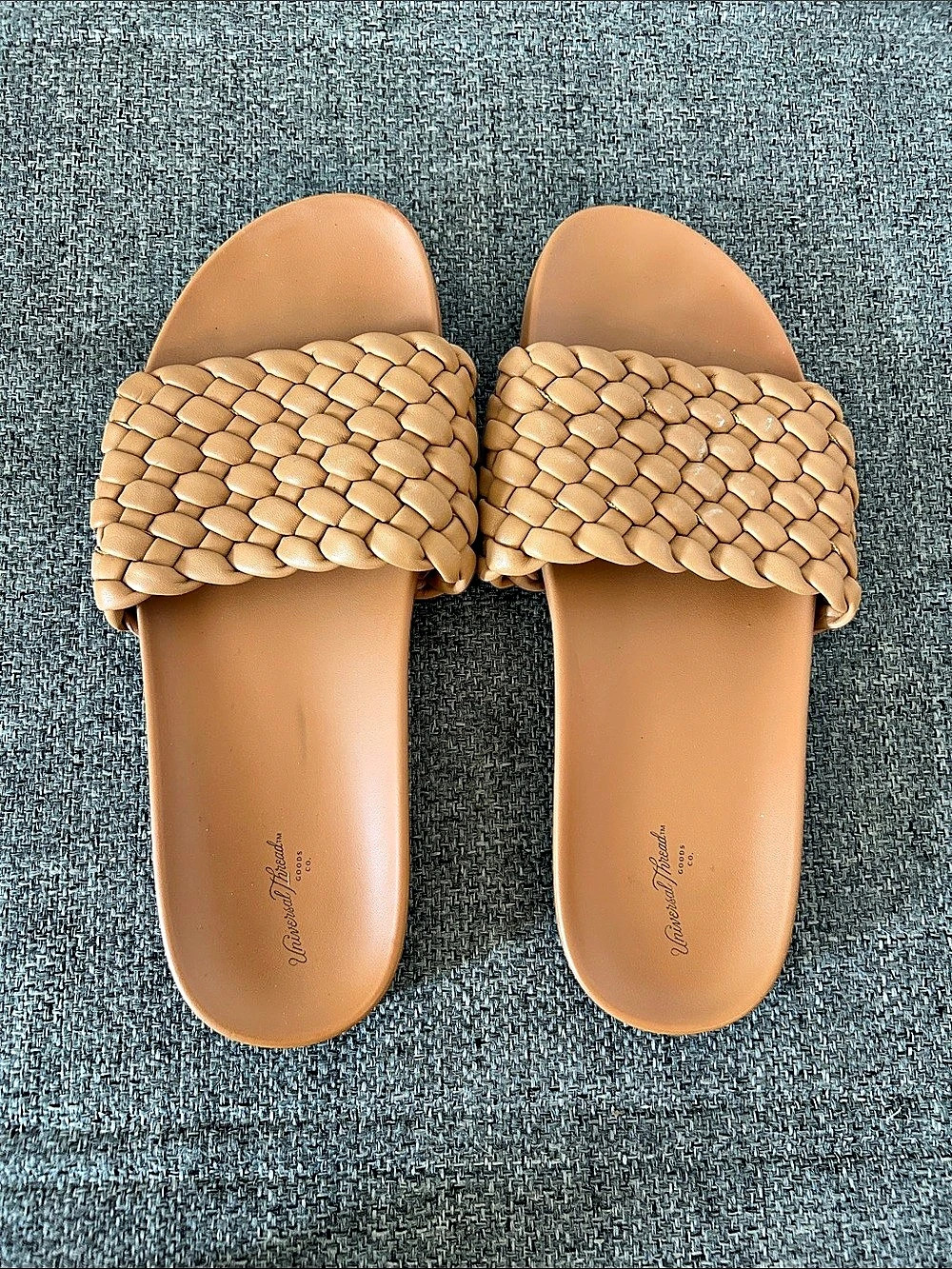 Universal Thread Braided Slide Sandals Brown